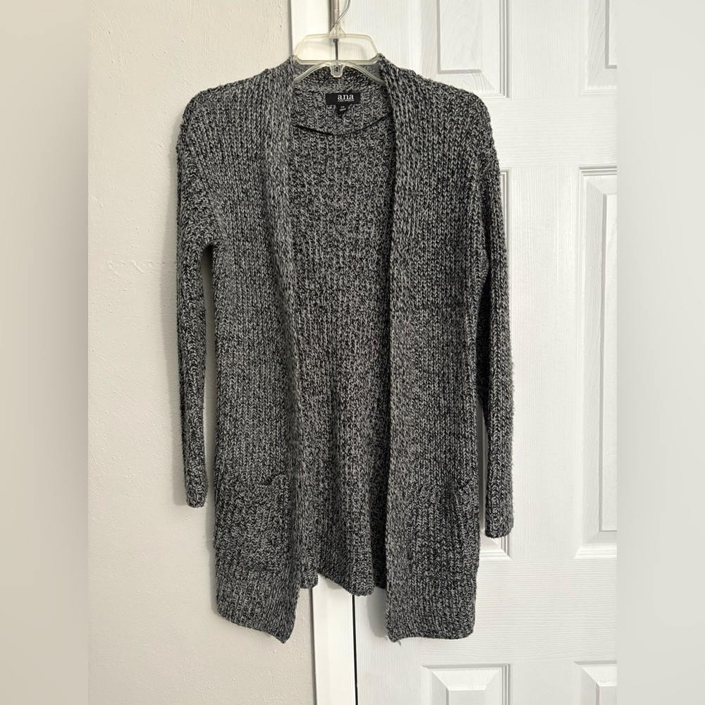 a.n.a Charcoal Knit Cardigan